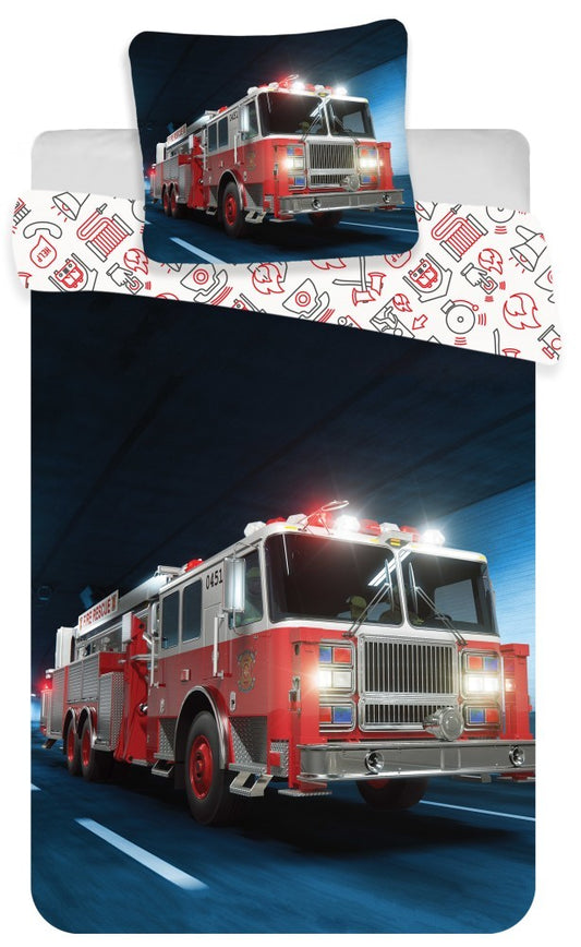 Fire Truck детски  bedding комплект 100?Ч140 см, 40?Ч45 см