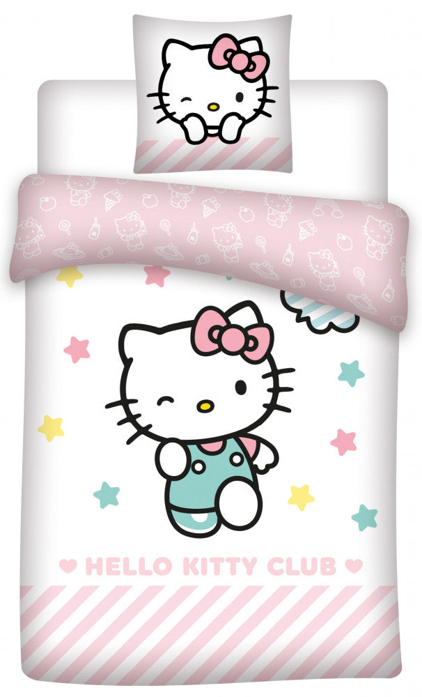 Здравей Кити bedding cover 140?Ч200см, 70?Ч90 см