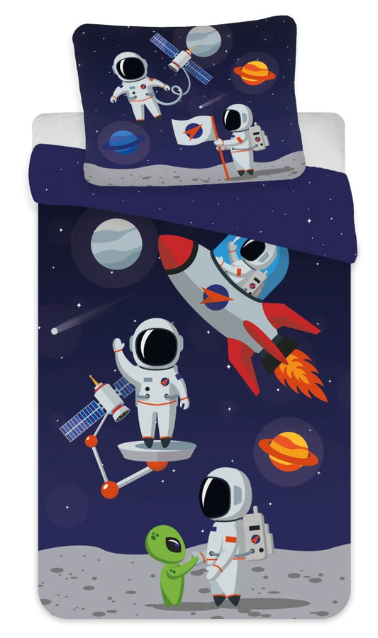 Астронавт Деца Bedding Cover 100?Ч135 см, 40?Ч60 см