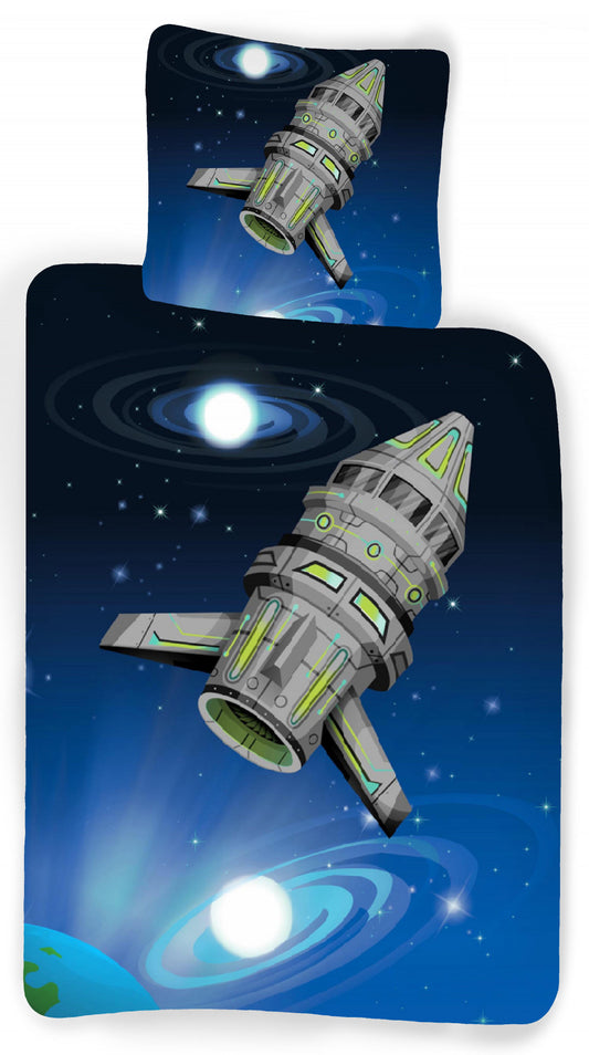 Space boat детски  bedding комплект 100?Ч140 см, 40?Ч45 см