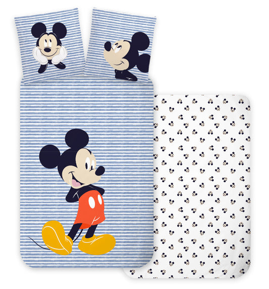 Дисни Мики  Strip детско' bedding комплект 100?Ч135 см, 40?Ч60 см
