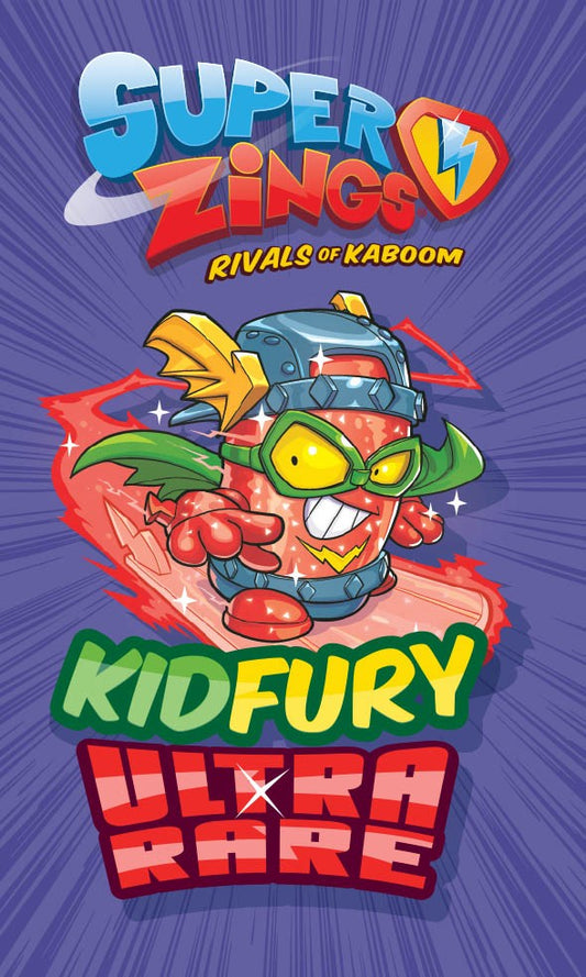 SuperZings Kid Fury Hand and Face хавлия, 30x50см