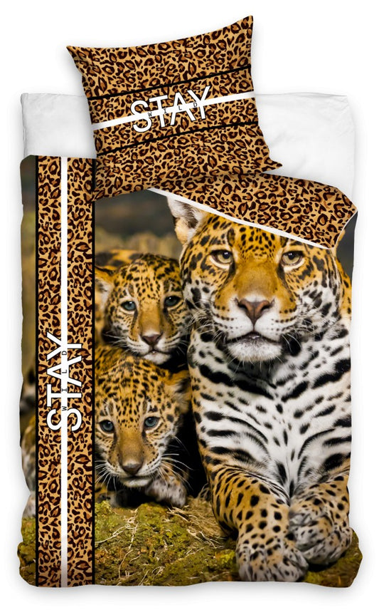 Леопард bedding cover 135x200см, 80x80 см
