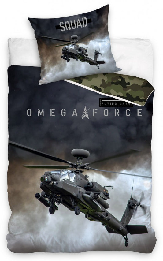 Хеликоптер Apache Bedding комплект 140x200 см, 70x90 см