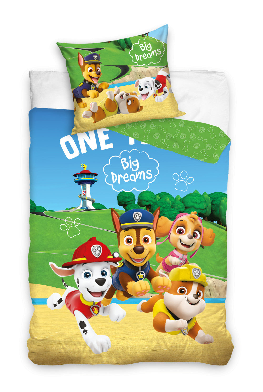 Пес патрул Big Dream Bedding комплект 140x200см, 70x90 см