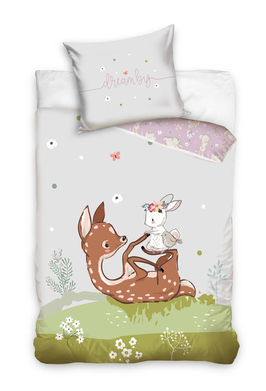 Животни Roe Field Bedding комплект 140?Ч200см, 70x90 см