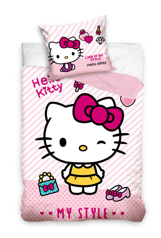 Здравей Кити Style bedding комплект 140?Ч200см, 70x90 см