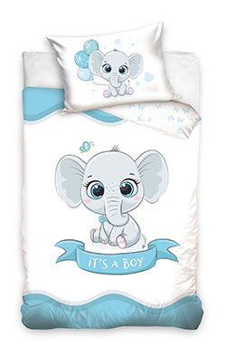 Слон It's a Boy детско' bedding комплект 100x135 см, 40x60 см