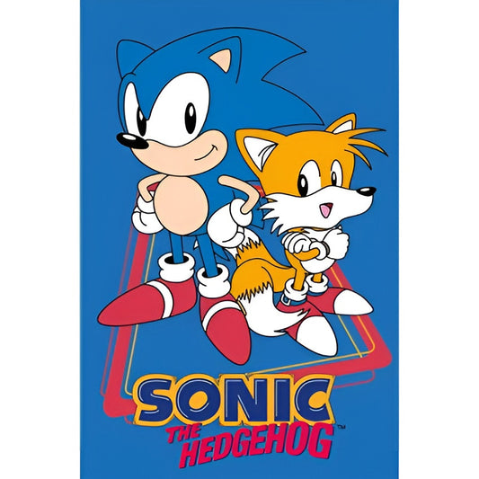 Таралежът Соник Tails hand and face хавлия, хавлия 30x50см