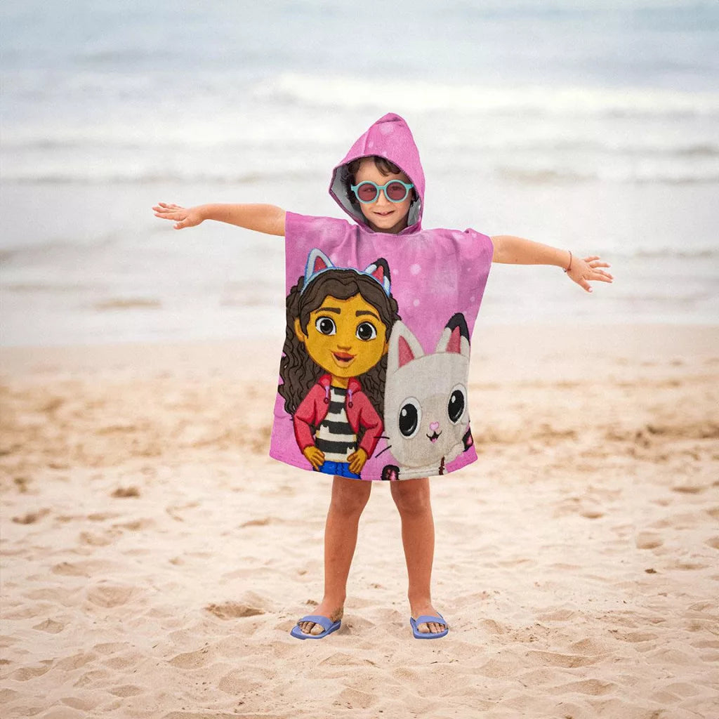 detsko plajno poncho gabbys dollhouse