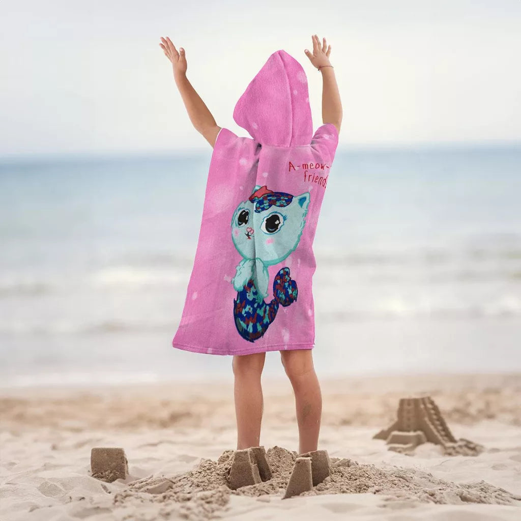 detsko plajno poncho gabbys dollhouse