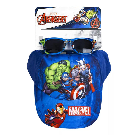 komplekt shapka s kozirka i slanchevi ochila otmastitelite avengers