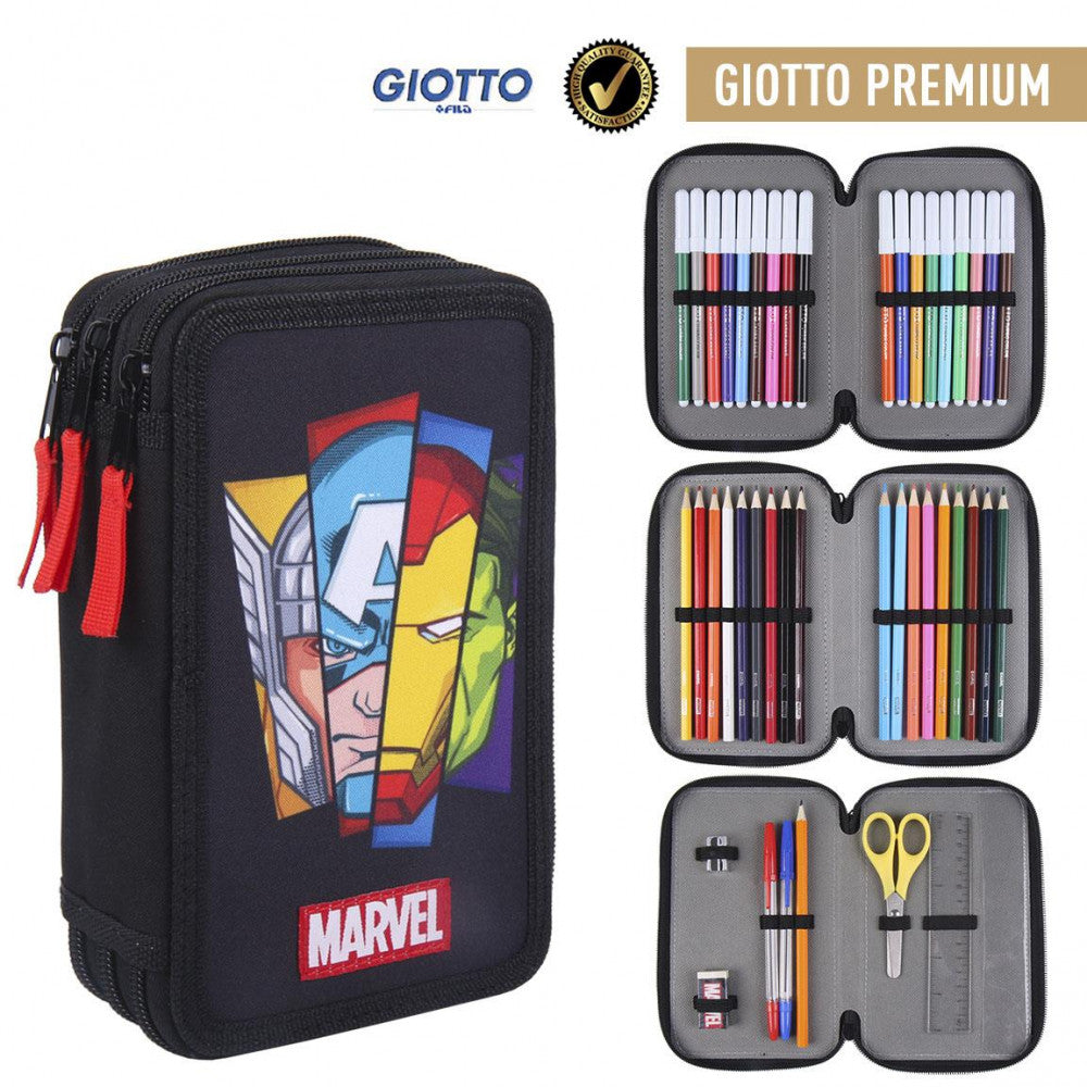Отмъстителите pencil case filled 3 levels