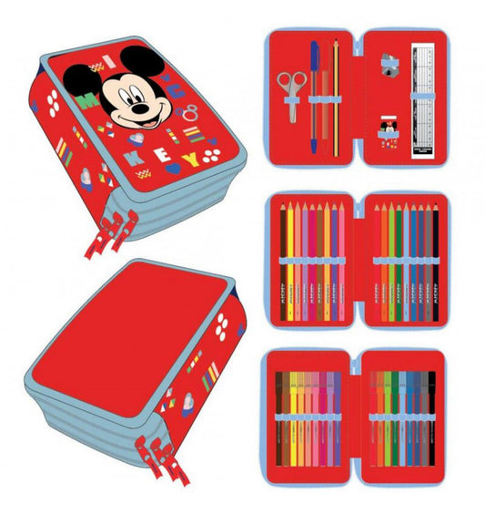 Дисни Мики  3-level filled pencil case