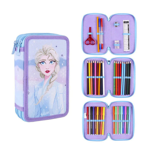 Дисни Замръзналото Кралство 3-tier filled pencil case