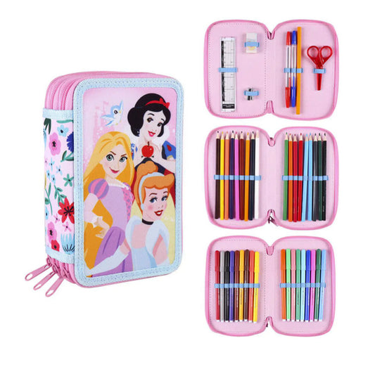 Дисни Принцеса 3-tier filled pencil case