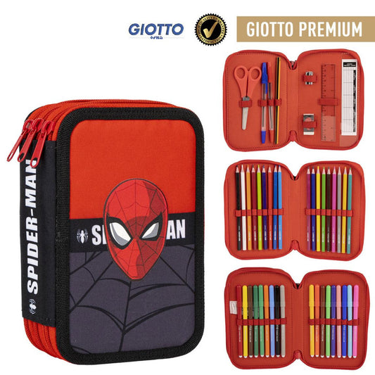 Спайдърмен  Red 3-tier filled pencil case