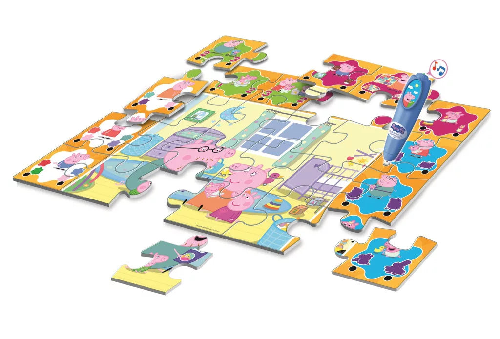 Interaktiven puzel s elektronna pisalka Prasenceto Pepa Peppa Pig 
