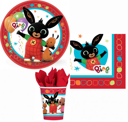 Bing Red Парти комплект with 32 pieces and 23 см Чинии