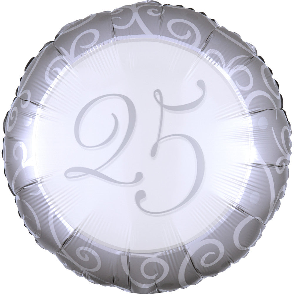Годишнина 25th Годишнина Фолиев балон 43 см