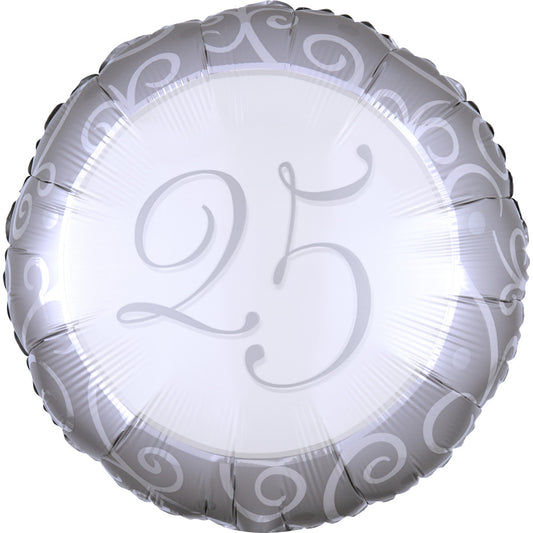 Годишнина 25th Годишнина Фолиев балон 43 см