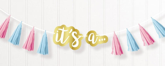 Момче или МомичеThe Big Reveal fringed garland 240 см