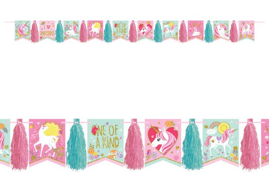 Еднорог Magical fringed garland 304 см