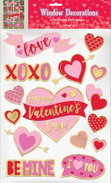 Обичам те Valentine's Day, Window Sticker 15 части