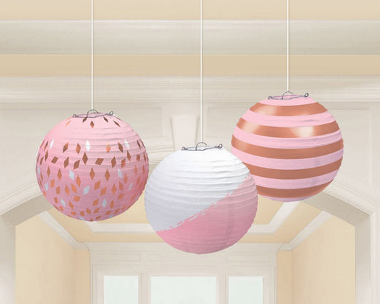 Цвят Lantern Роза G  24 см 3 части комплект
