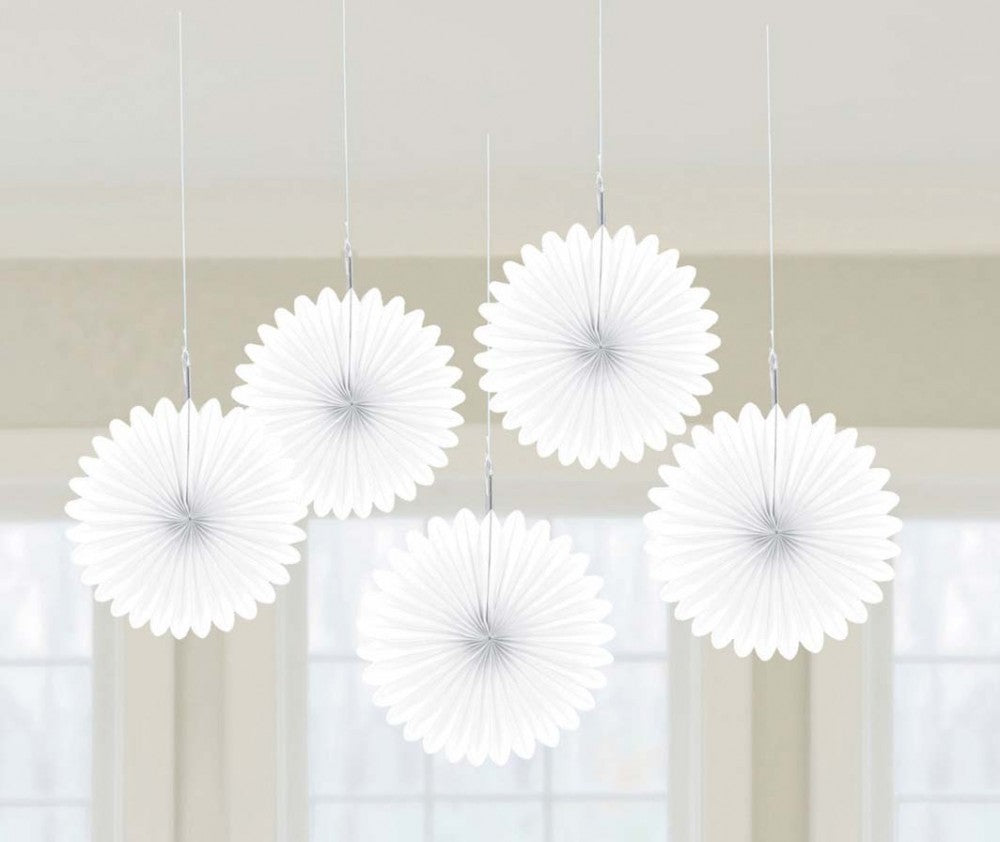 Цвят White Мини hanging декорация комплект от 5