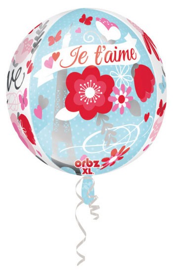Cities Paris, Paris Globe Фолиев балон 38*40 см