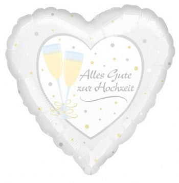 Сватба Alles Gute zur Hochzeit фолио балон 43 см