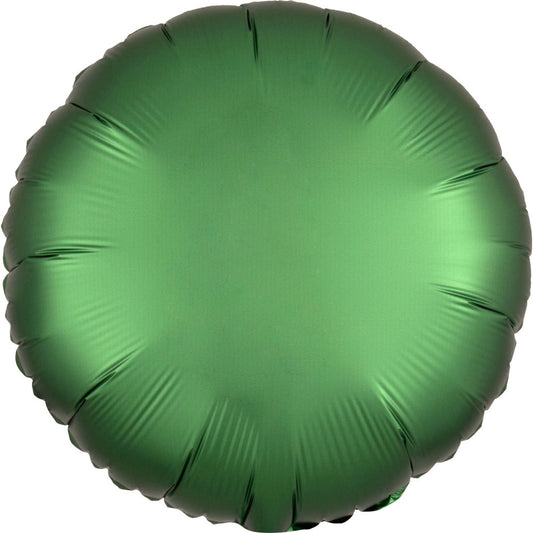 Satin Emerald  round фолио балон 43 см