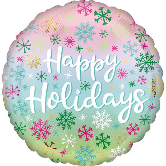 Коледа Happy Holiday Фолиев балон 43 см