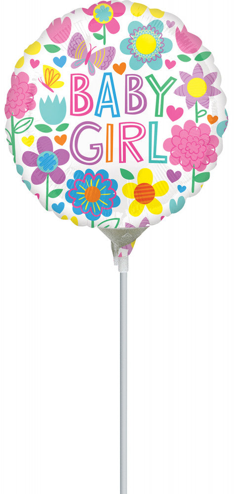 Бебе Floral Girl Мини фолио балон 10 см (WP)