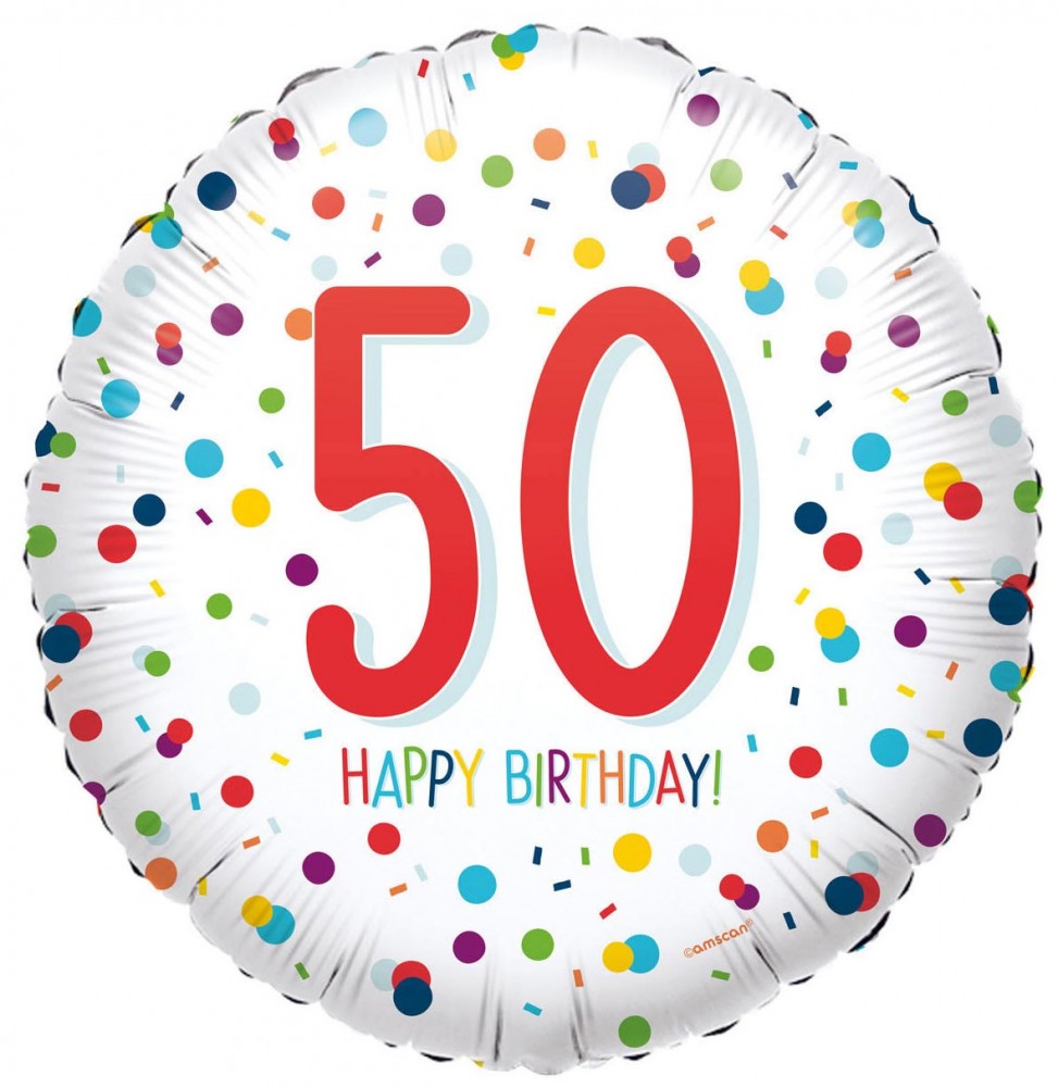 Честит Рожден ден Честит Рожден ден 50 Фолиев балон 43 см