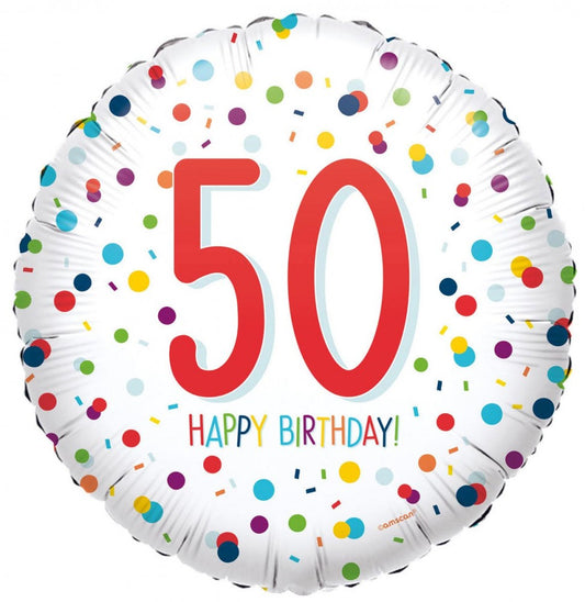 Честит Рожден ден Честит Рожден ден 50 Фолиев балон 43 см