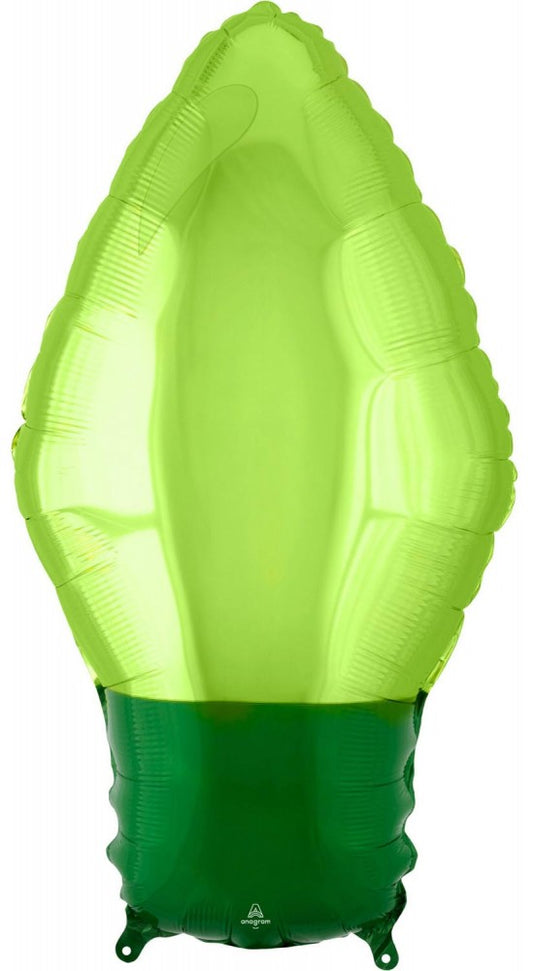 Коледа Green Светло Bulb Фолиев балон 55 см