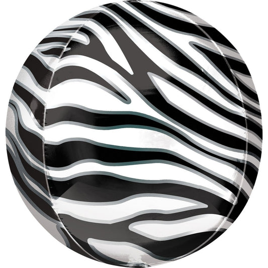 Животни Зебра Patterned Фолиев балон 40 см