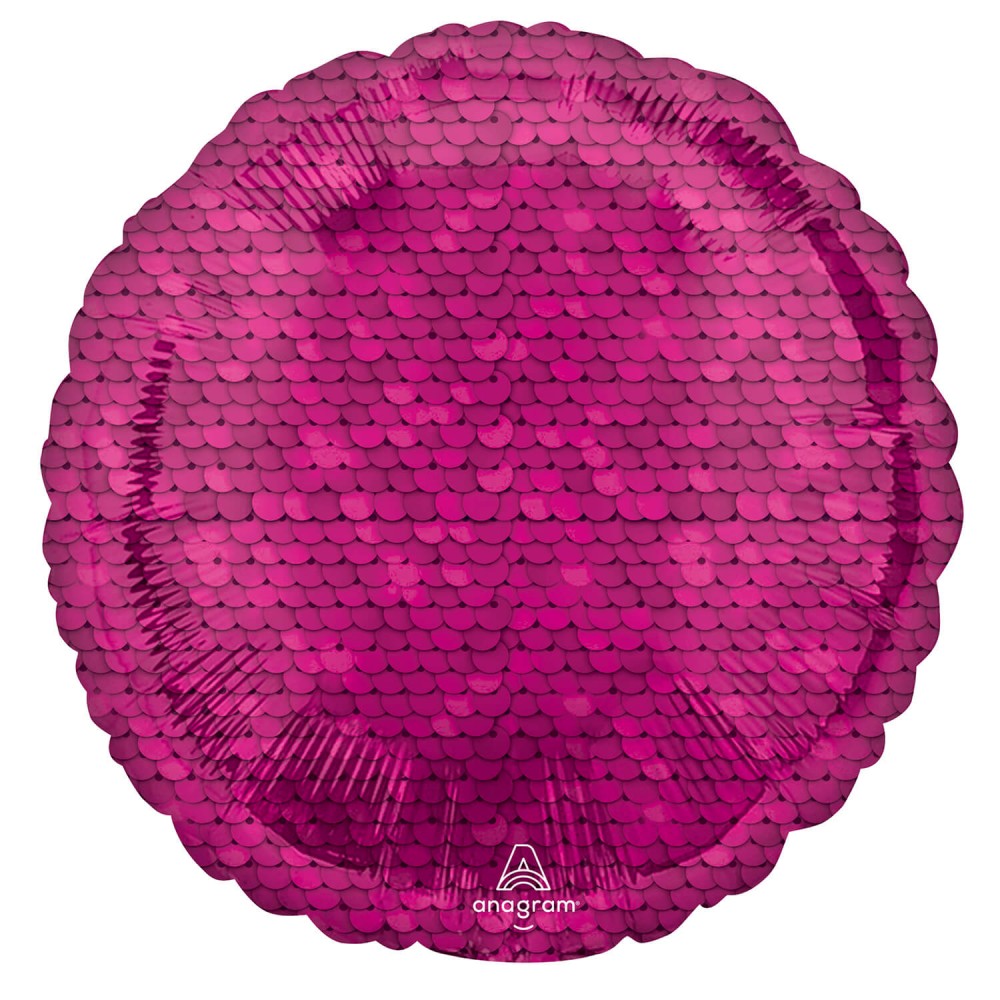 Цвят Розов sequin patterned фолио балон 43 см