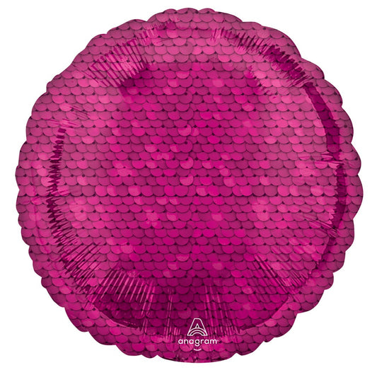 Цвят Розов sequin patterned фолио балон 43 см