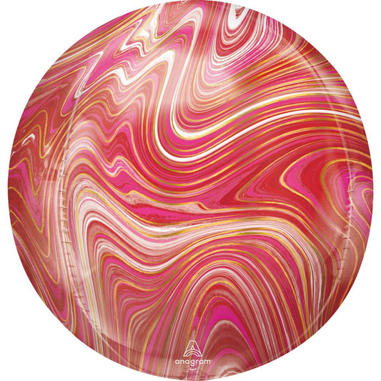 Цвят Colorful, Red & Розов sphere фолио балон 40 см