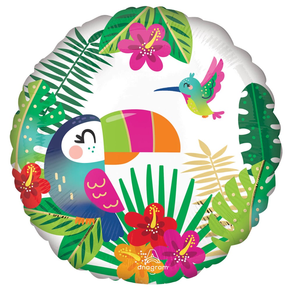 Toucan Leaf Tropical Фолиев балон 43 см