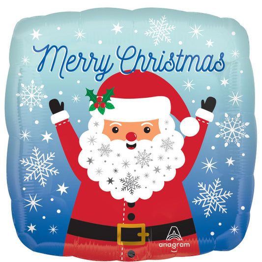 Коледа Santa Merry Коледа Фолиев балон 43 см