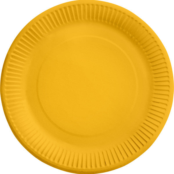 Цвят Слънцеshine Yellow Yellow пластамасова чиния 8 части 23 см