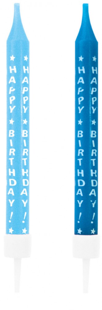 Цвят Честит Рожден ден Син cake candle комплект, 10 части