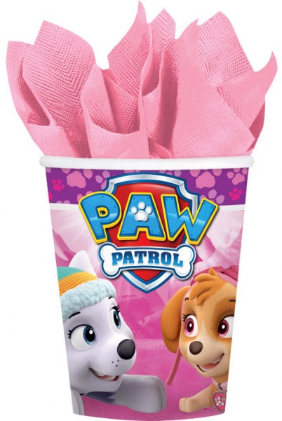 Пес патрул Розов paper cup 8 части 250 ml