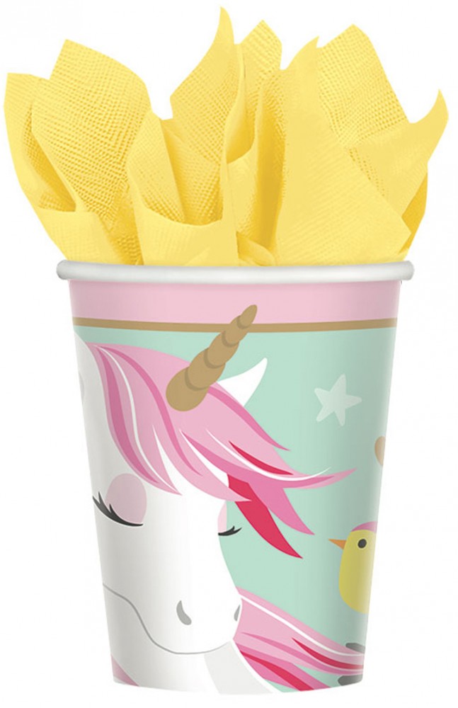 Еднорог Magical paper cup 8 части 250 ml