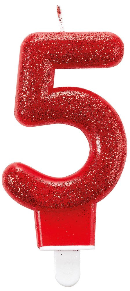 Цвят sparkling cake candle, число candle 5