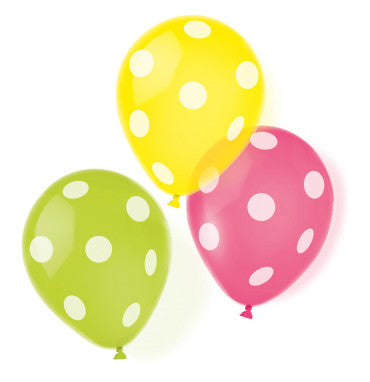 Цвят Dots Polka Dot Балон, 6 Pack 9 inch (22.8 см)